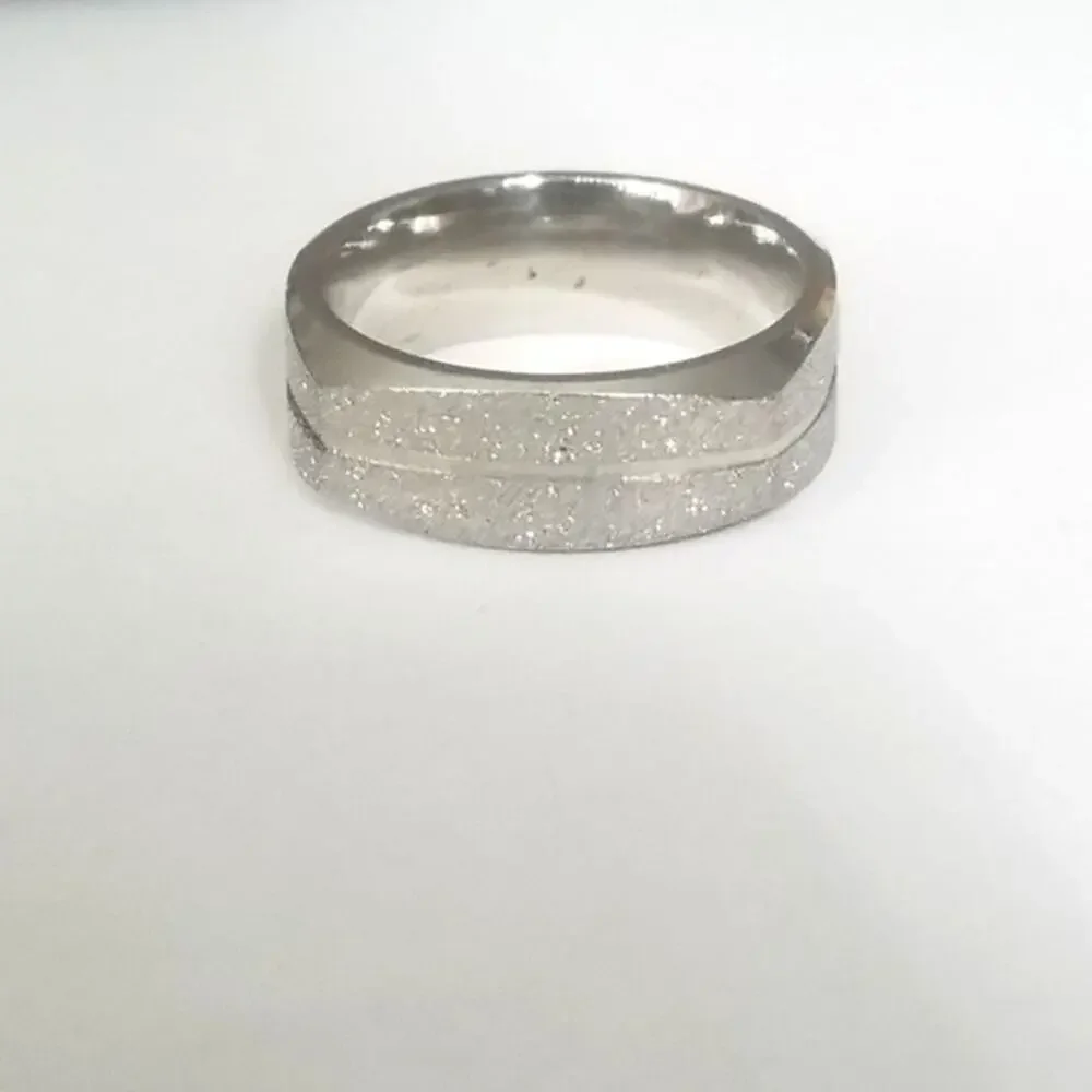 New stainless‎ steel ring/band size 7